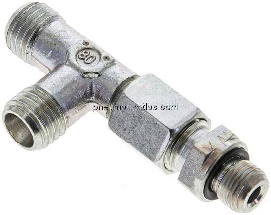 Einstellb. L-Schneidringverschraubung G 1/8"-6 L (M12x1,5), ohne Mutter & Schnei