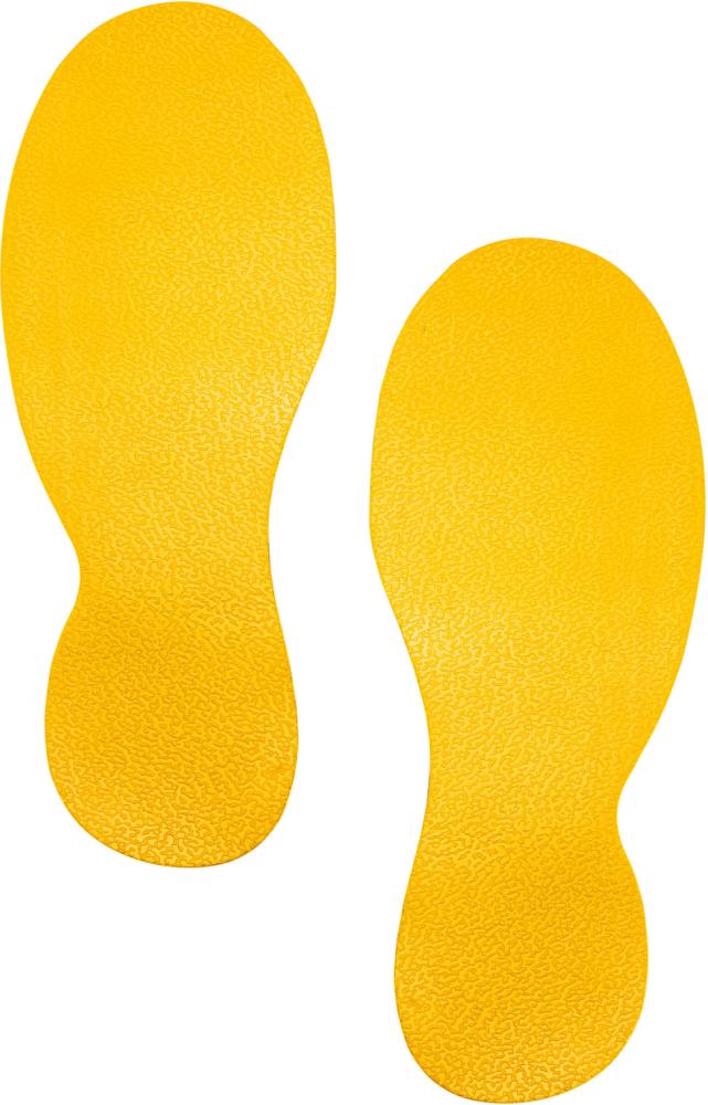 Bodenmarkierung Form "Fußabdruck" gelb selbstklebend