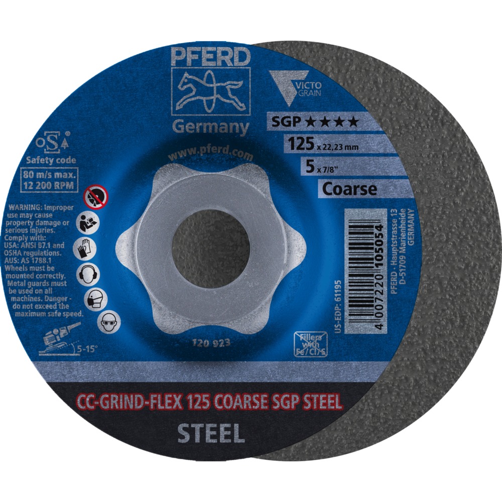 CC-GRIND (inkl. SOLID, FLEX, STRONG) CC-GRIND-FLEX 125 COARSE SGP STEEL