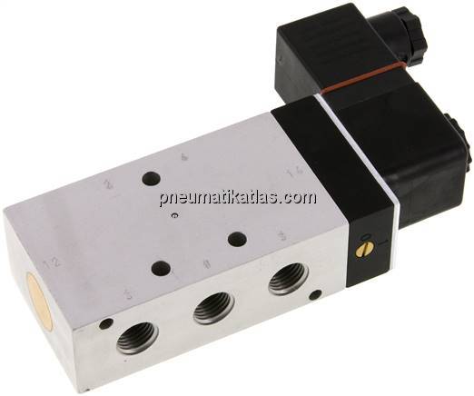5/2-Wege Magnetventil, G 1/4", Feder, 24 V DC, ATEX-Zulassung