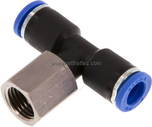 T-Steckanschluss, Innengew. G 1/4"-8mm, IQS-Standard