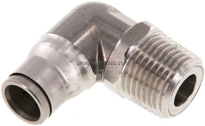 Winkel-Steckanschluss NPT 1/2"-12mm, IQS-Edelstahl