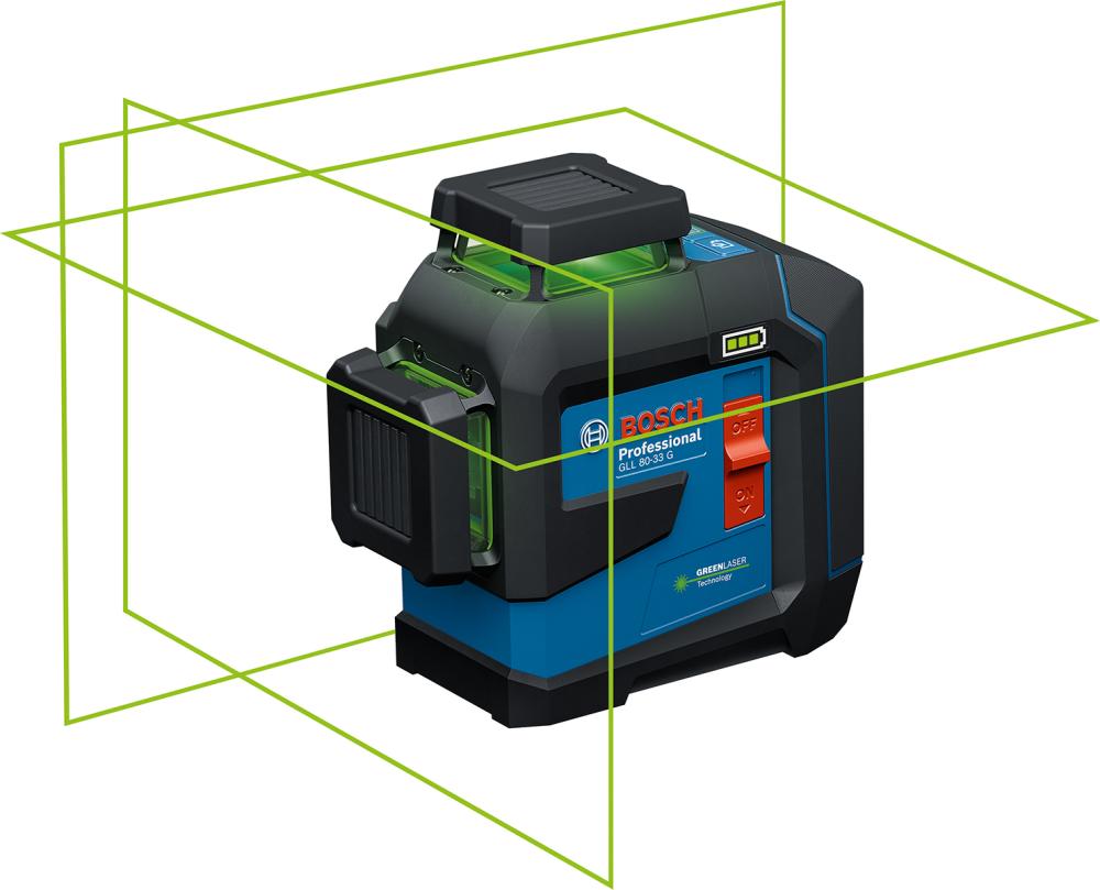 Linienlaser Set GLL 80-33 G Bosch mit LB10 + DK20 +BA3.7VXL