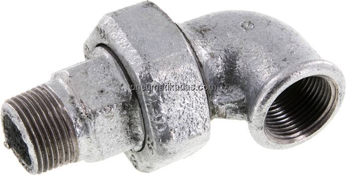 Winkel-Verschraubung konisch dichtend Rp/R 3/4"(IG/AG)