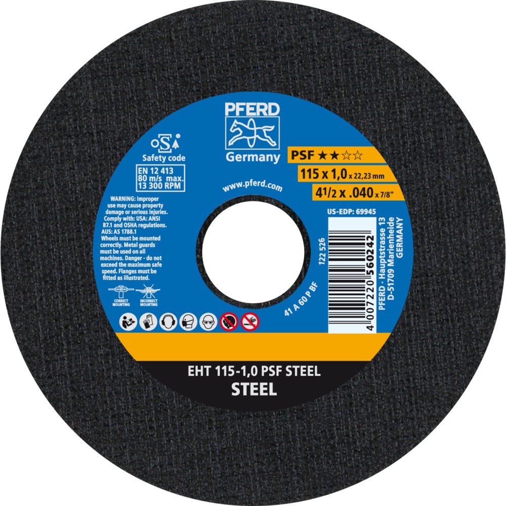 Trennscheiben EHT 115-1,0 PSF STEEL
