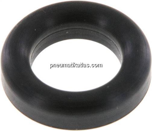 Dichtung (Milchgewinde) DN 10, EPDM (schwarz), 12x20x4,5mm