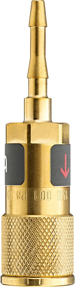 Schlauchkuppl. Körper Brenngase 9mm BLACKWELD