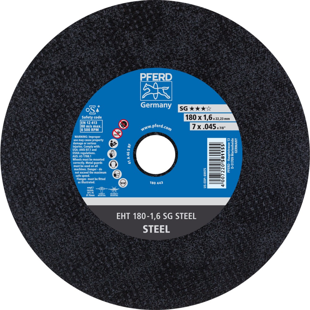 Trennscheiben EHT 180-1,6 SG STEEL