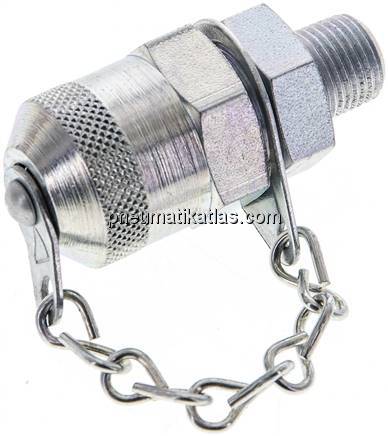 Messanschluss M16x2 - NPT 1/8" (AG), Stahl verzinkt