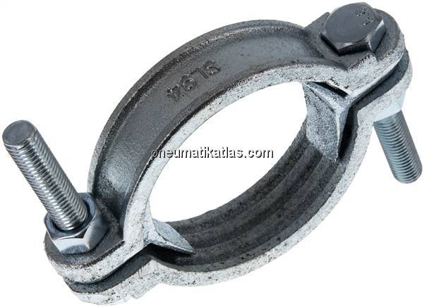 Schlauchklemme Temperguss verzinkt, 77 - 94mm