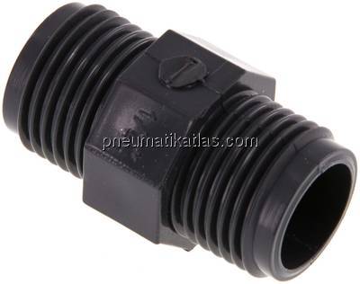 Doppelnippel G 1/2"-G 1/2", PVC-U