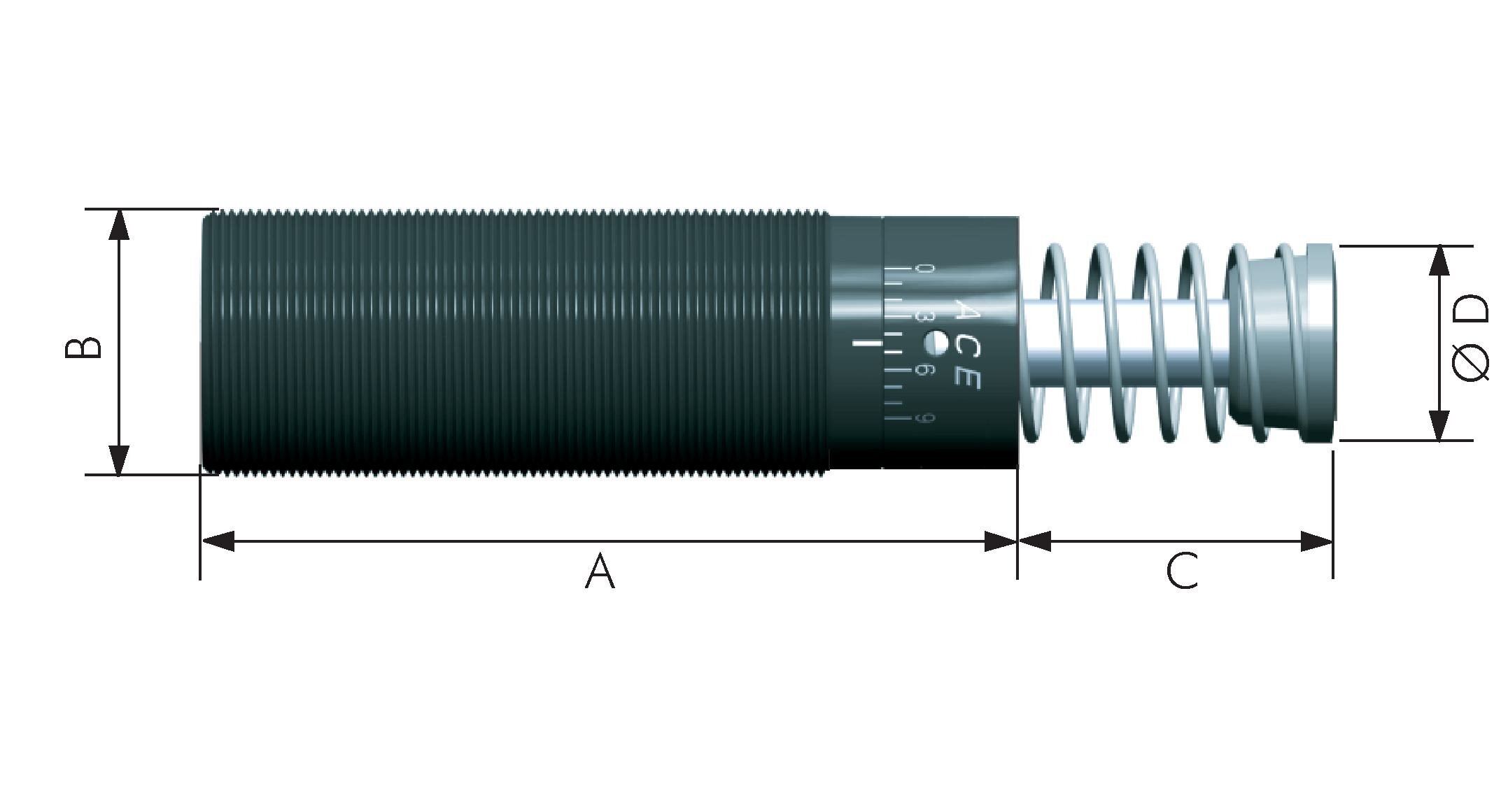 Zeichnung: Stoßdämpfer (Magnum)