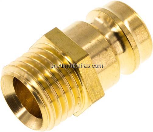Temperierkupplungsstecker 13mm Zapfen,M 14x1,5(AG)