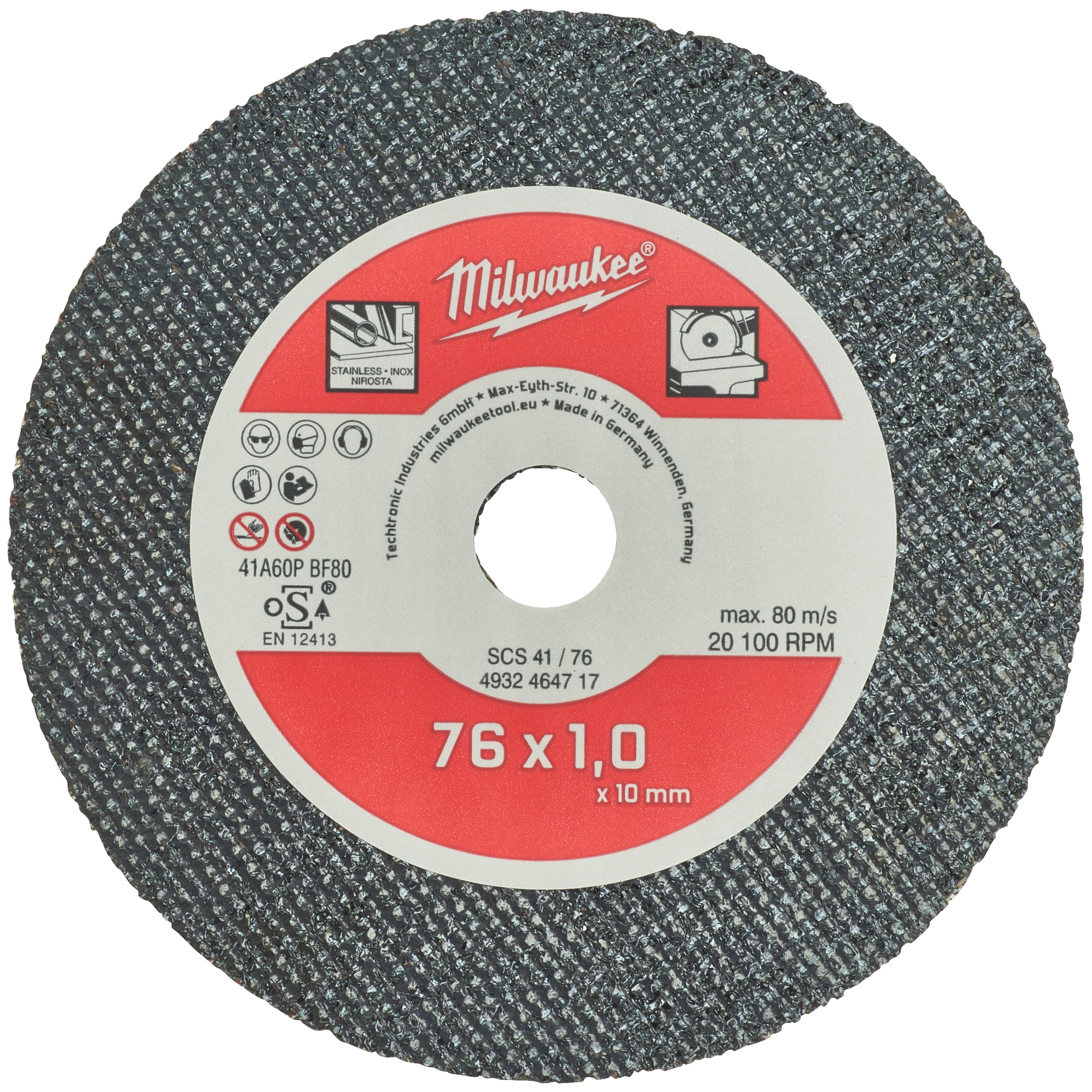 Metalltrennscheibe SCS41 76 mm für Stahl, Edelstahl