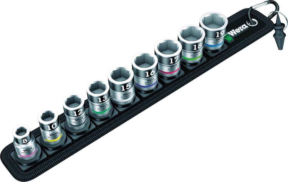 Steckschlüsseleinsatz- Satz mit Haltefunktion 3/8" 10-teilig Wera Steckschlüsseleinsatz- Satz mit Haltefunktion 3/8" 10-teilig Wera