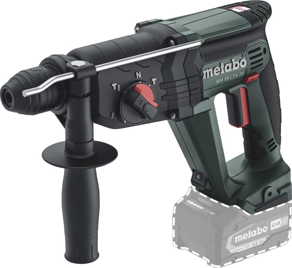Akku-Kombihammer solo KH 18 LTX 24 Metabo ohne Akku ohne Ladegerät metaBOX