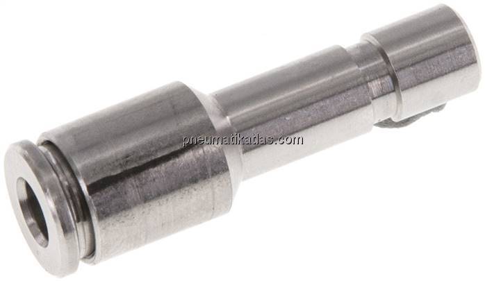 Reduzierung 6mm Stecknippel x 4mm Schlauch, IQS-Edelstahl