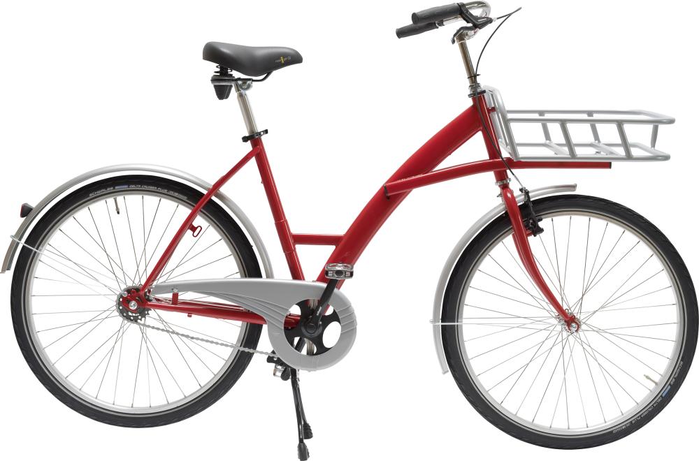Transportfahrrad Modus rot mit Lastenträger