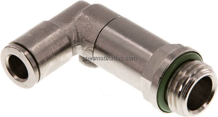 Winkel-Steckanschluss, lang G 1/4"-6mm, IQS-MSV (Hochtemperatur)