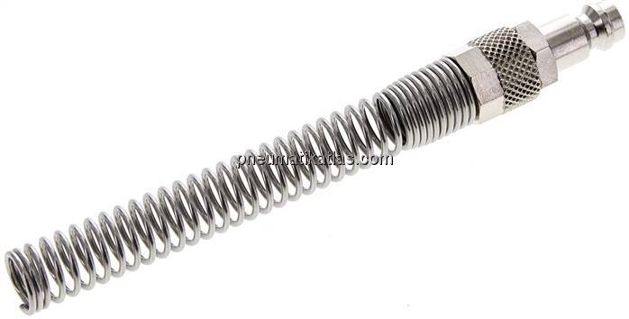 Kupplungsstecker (NW5) 8x6mm Schlauch m. Knickschutz