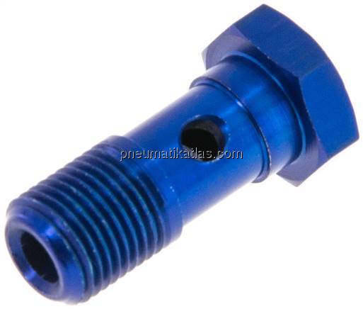 Hohlschraube, 1-fach G 1/8"-23mm, Aluminium Hohlschraube, 1-fach G 1/8"-23mm, Aluminium