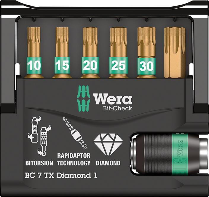 Bit-Satz Bit-Check 7 TX Diamond 1 Wera