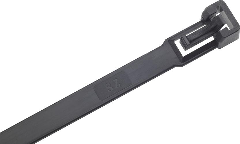 Kabelbinder Nylon schwarz360x7,5mm a100Stück lösbar SapiSelco