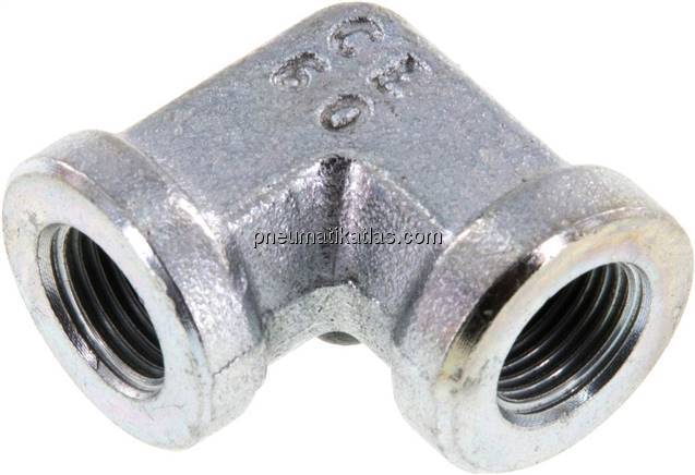 Hochdruck-90°-Winkel G 1/8" (IG), Stahl verzinkt