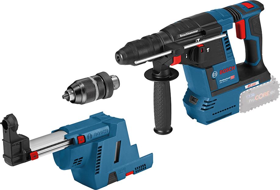 Akku-Kombihammer GBH 18V-26F+GDE 18V-16 ohne Akku ohne Ladegerät L-Boxx