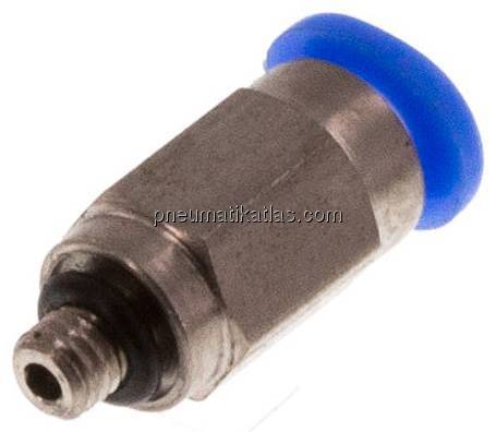 Gerader Steckanschluss M 3-3mm, IQS-Mini Gerader Steckanschluss M 3-3mm, IQS-Mini