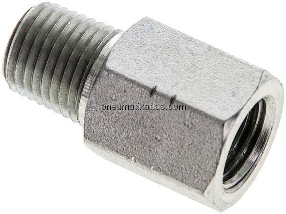 Gewindeverlängerung NPT 1/4", Stahl verzinkt