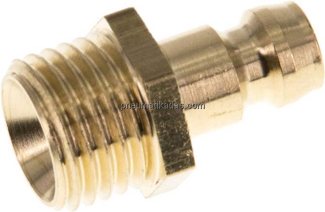 Temperierkupplungsstecker 9mm Zapfen,M 14x1,5(AG)