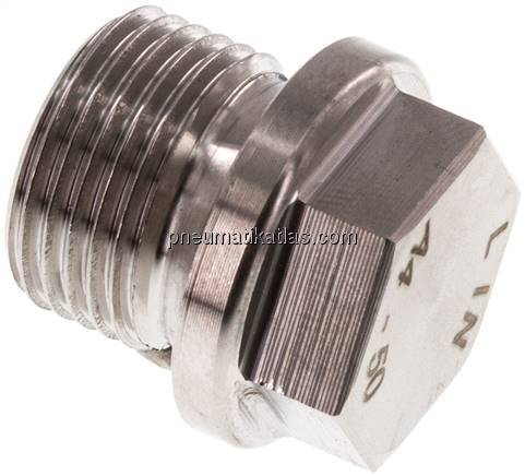 Verschlussstopfen Außenskt. G 3/8", V4A