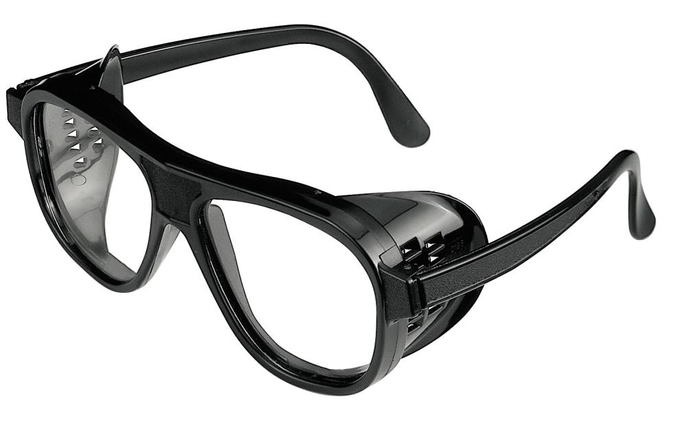 Mehrzweckschutzbrille 870PC farblos, Rahmen schw.