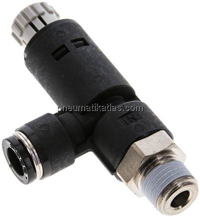 Druckregler R 1/4"-8mm, ohne Manometer, IQS-Standard