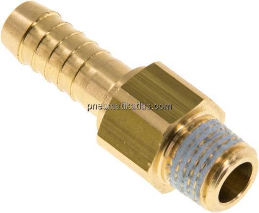 Gewindetülle, drehbar R 1/4"-9 (3/8")mm, Messing, PN 12