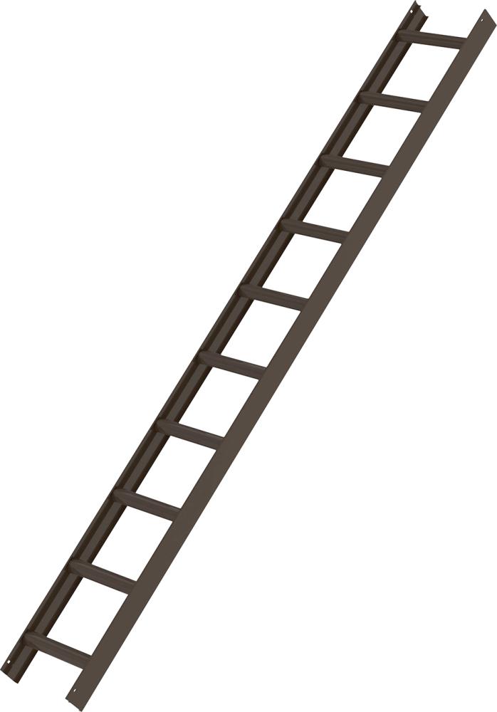 Dachleiter Braun 10 Sprossen