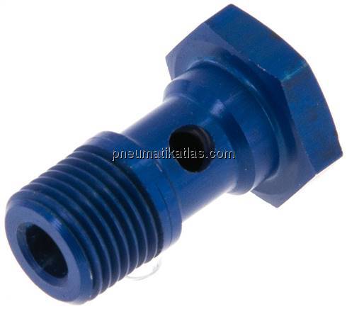Hohlschraube, 1-fach G 1/8"-19mm, Aluminium