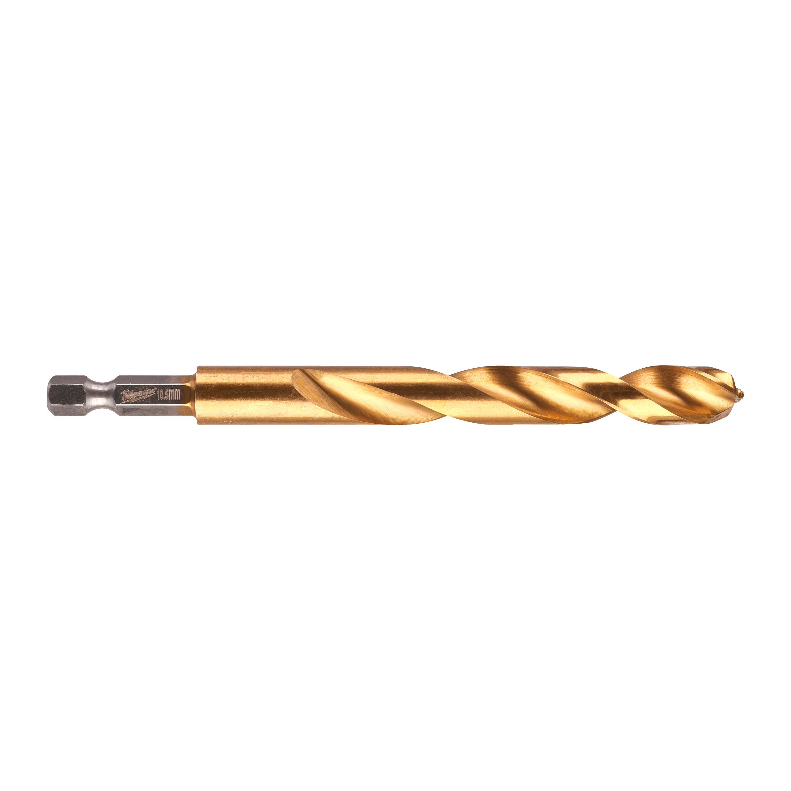 SHOCKWAVE Metallbohrer HSS G RED HEX Titan 1/4" 10,5 x 122 mm