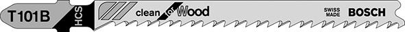 Stichsägeblatt T 101 B Bosch VE à 5 Stück Clean for Wood