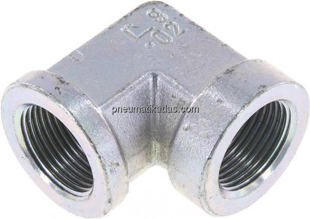 Hochdruck-90°-Winkel G 3/4" (IG), Stahl verzinkt