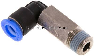 Winkel-Steckanschluss, lang R 1/8"-6mm, IQS-Mini Winkel-Steckanschluss, lang R 1/8"-6mm, IQS-Mini