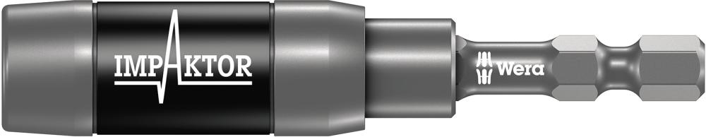 Bithalter Impaktor 1/4" für 1/4" Bits Sprengring + Magnet 75mm Ringmagnet Wera