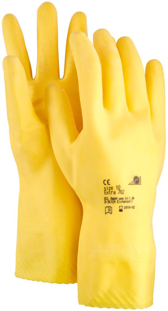 Handschuh Extra 702 gelb,310mm,Gr.10,Str.Rand