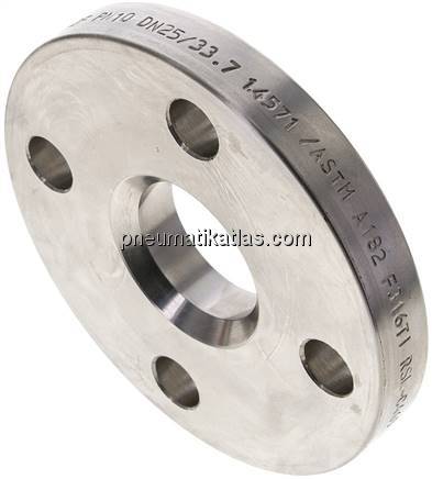Losflansch DN25-PN10, DIN 2642, 1.4571 Vollmaterial