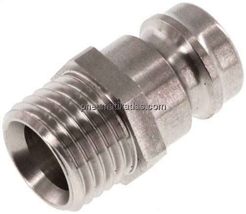 Temperierkupplungsstecker 13mm Zapfen,M 14x1,5(AG)