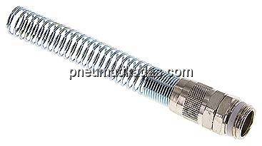 Gerade Verschraubung G 1/2"-15x12mm mit Knickschutz Gerade Verschraubung G 1/2"-15x12mm mit Knickschutz