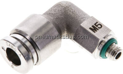 Winkel-Steckanschluss M 5-6mm, IQS-ES LE/IQS-PVDF Winkel-Steckanschluss M 5-6mm, IQS-ES LE/IQS-PVDF