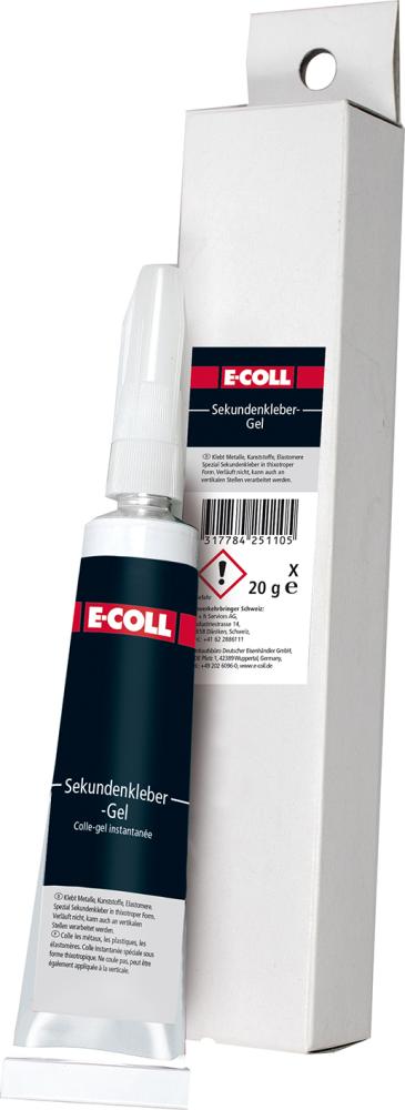 Sekundenkleber-Gel 20g Flasche E-COLL
