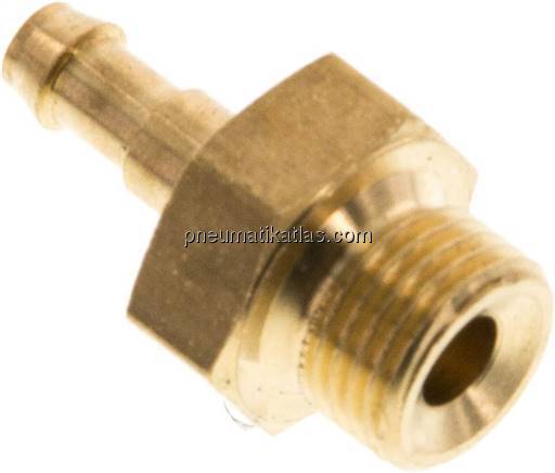 Gerader Steckanschluss G 1/8"-4mm innen, Messing